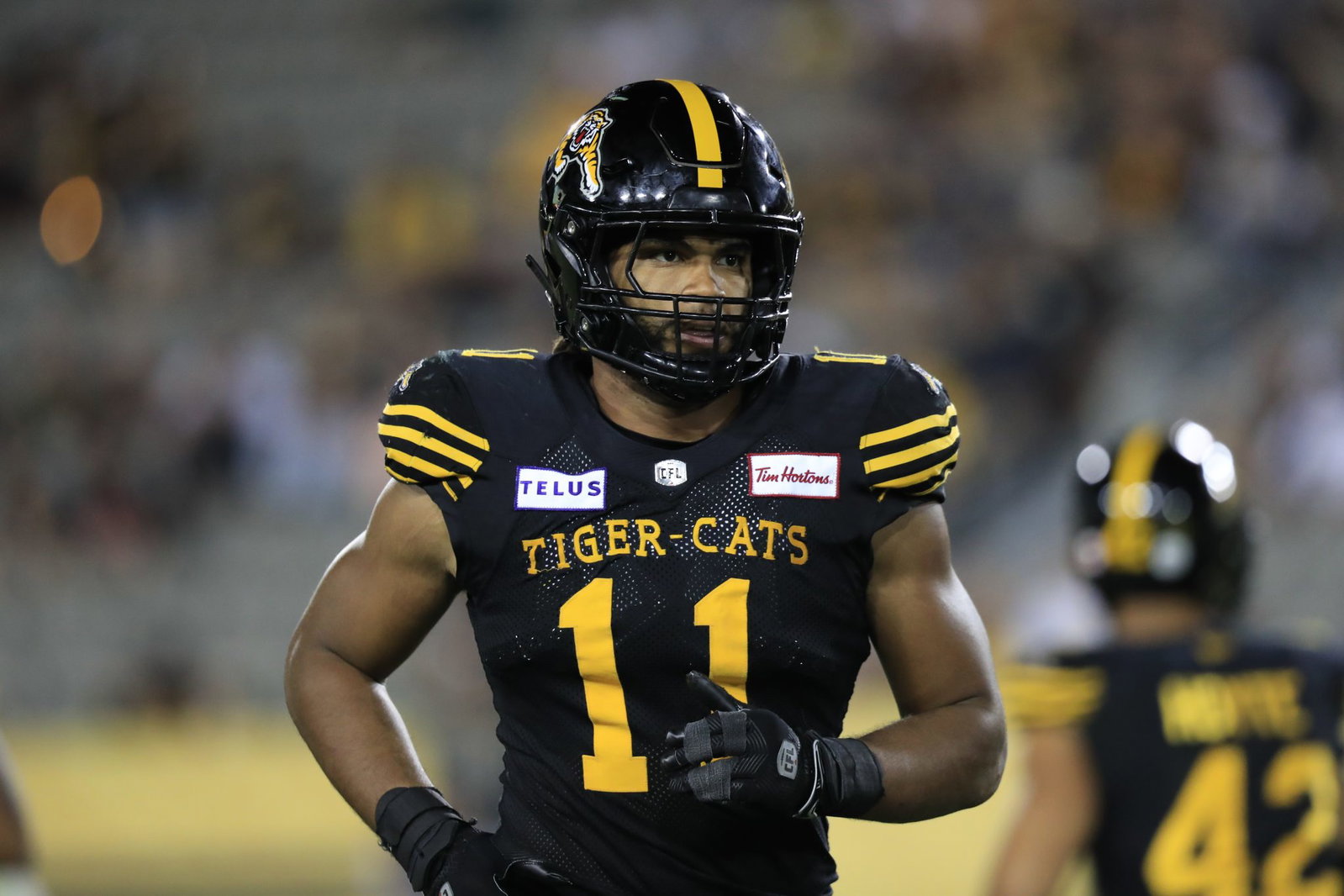 Hamilton Tiger-Cats' DL Brandon Barlow works out for Denver Broncos ...